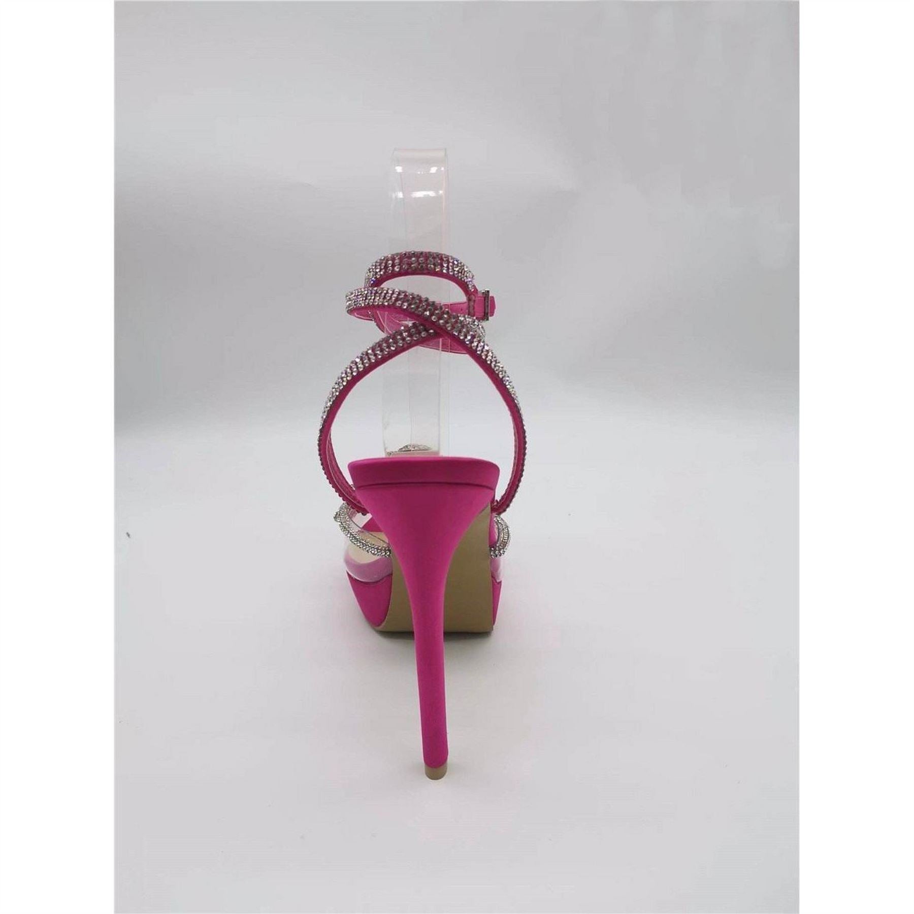Chic Diamante Platform High Heel Closed Toe Sandals