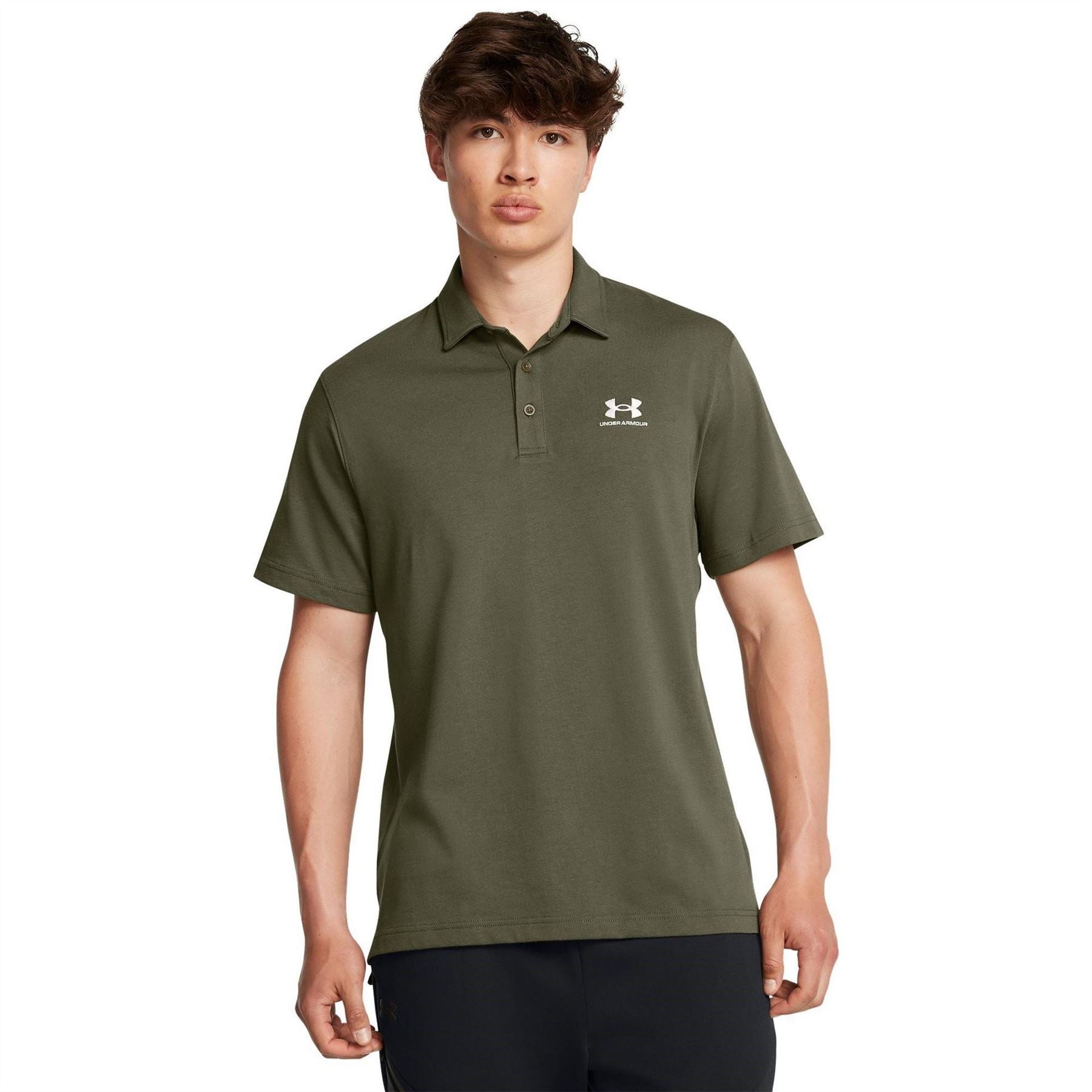 Under Armour Logo Print Short Sleeve Polo Collared Shirt