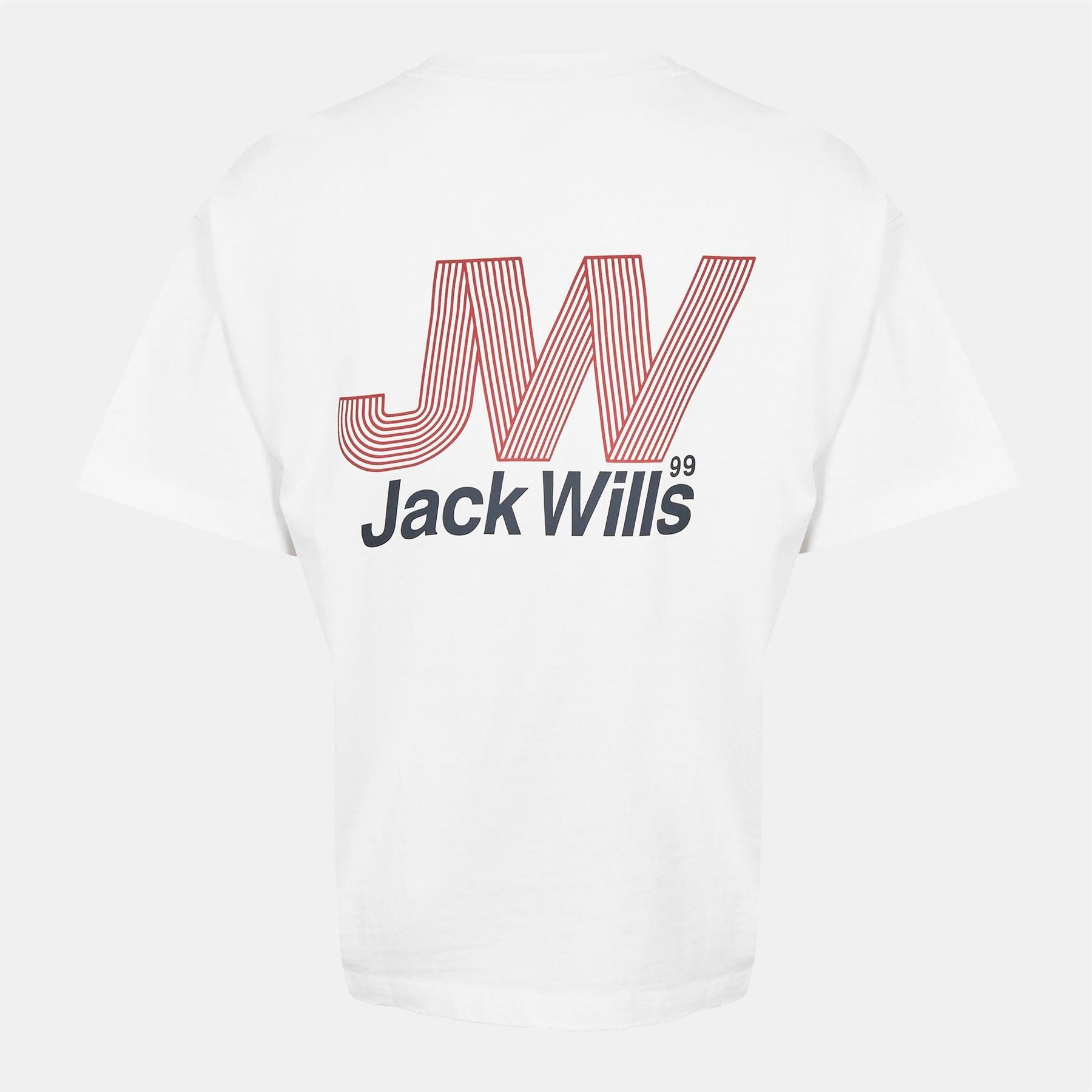 Jack Wills Regular Fit Lettering Crew Neck T-Shirt