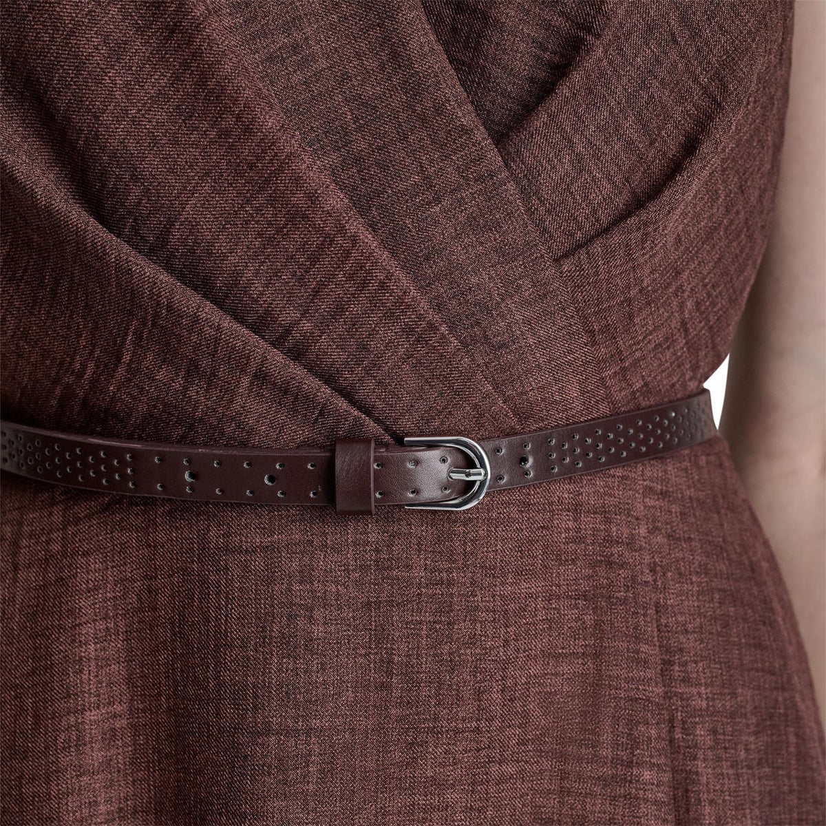 DKNY Sl Belted Midi Shirt Dress