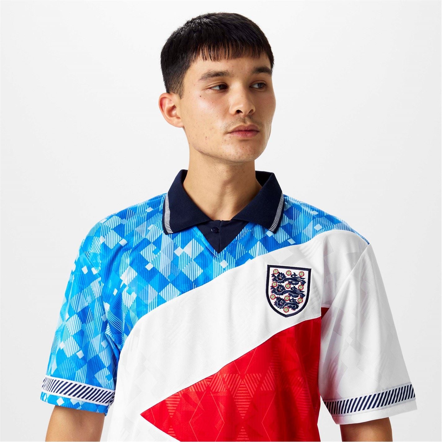 Score Draw England 1990 Mash Up Retro Football Shirt