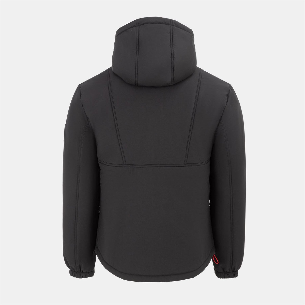 Loyalti Vision Hooded Half Zipper Solid Patterned Bomber Jacket