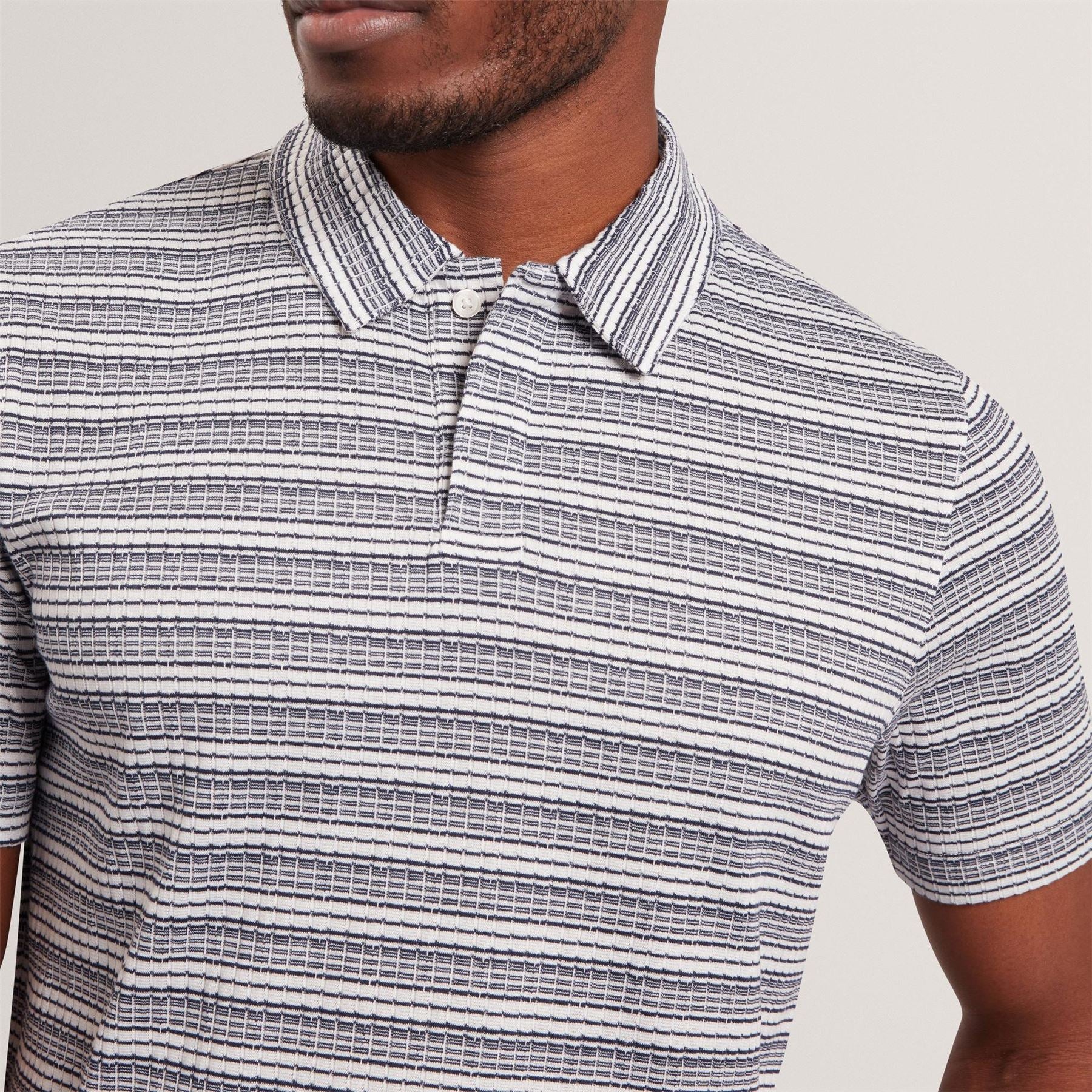 Ted Baker Ss Striped Polo Sn62