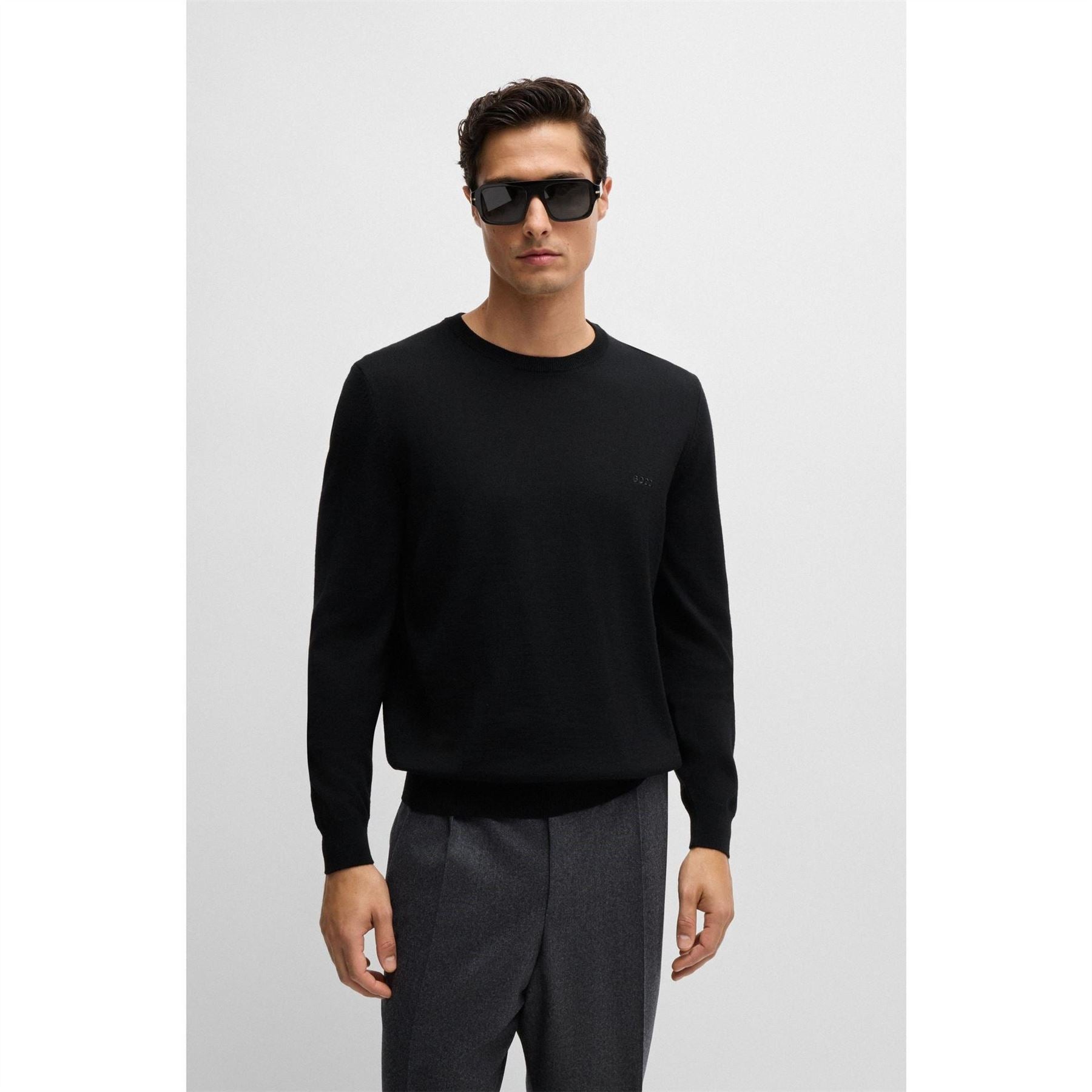 Boss Crew Neck Long Sleeve Regular Fit Sweater