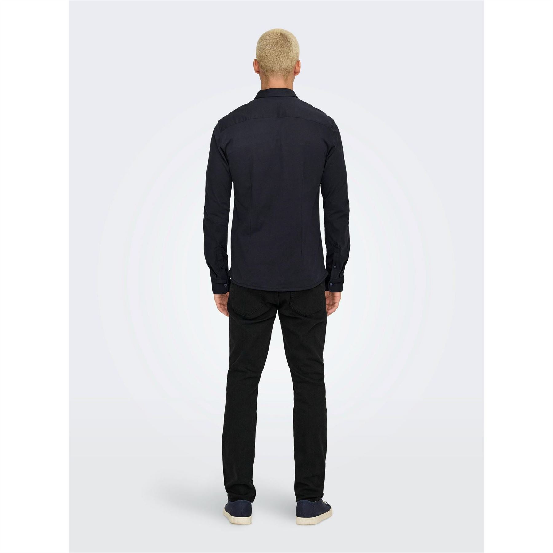 Only Regular Fit Long Sleeve Point Collar Shirt