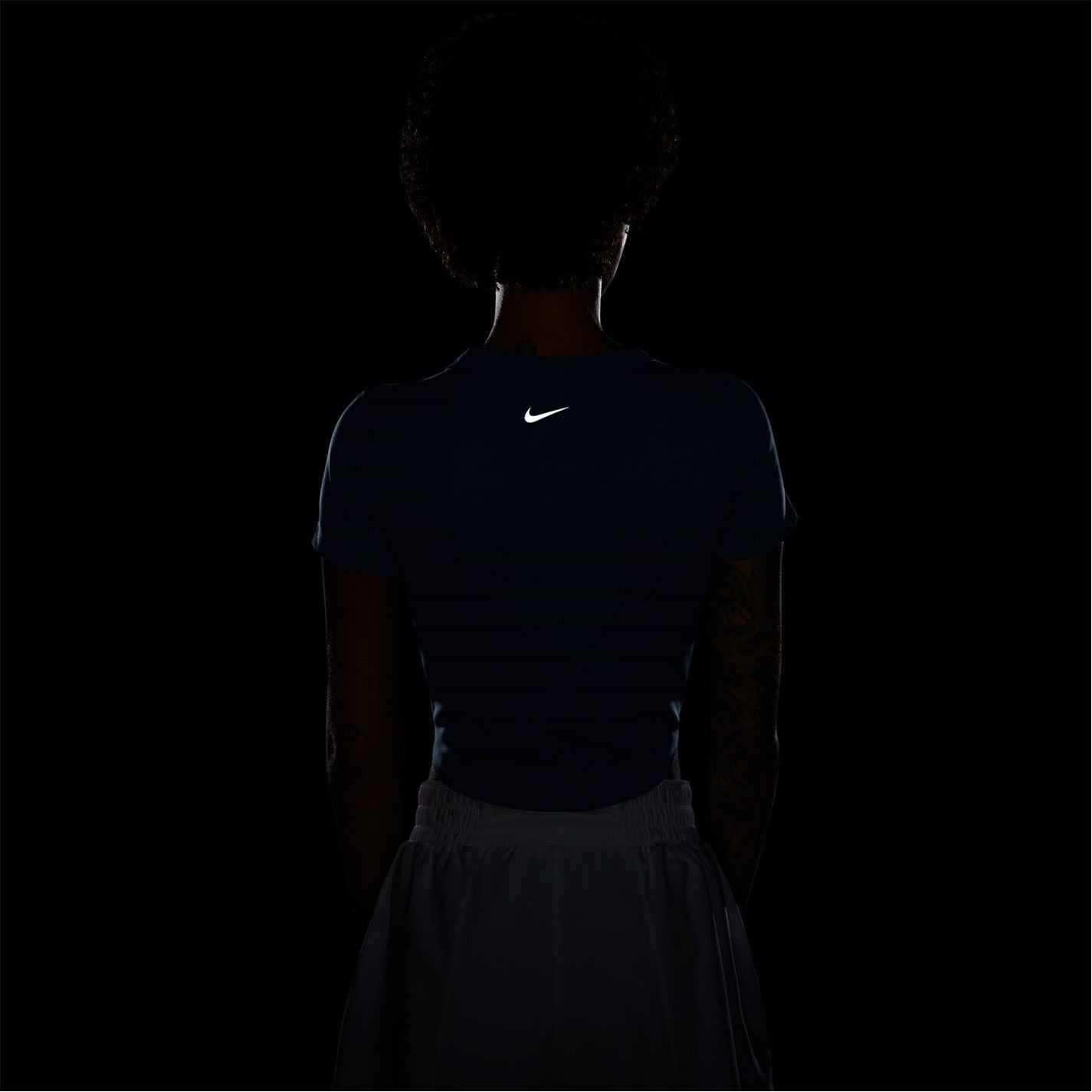 Nike Womens One Fitted Dri Fit Short Sleeve Top