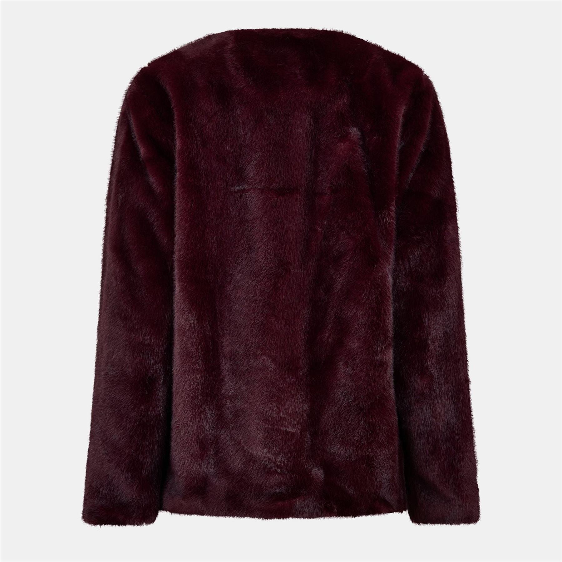 Lauren by Ralph Lauren Real Leather Fx Fur Teddy Coat