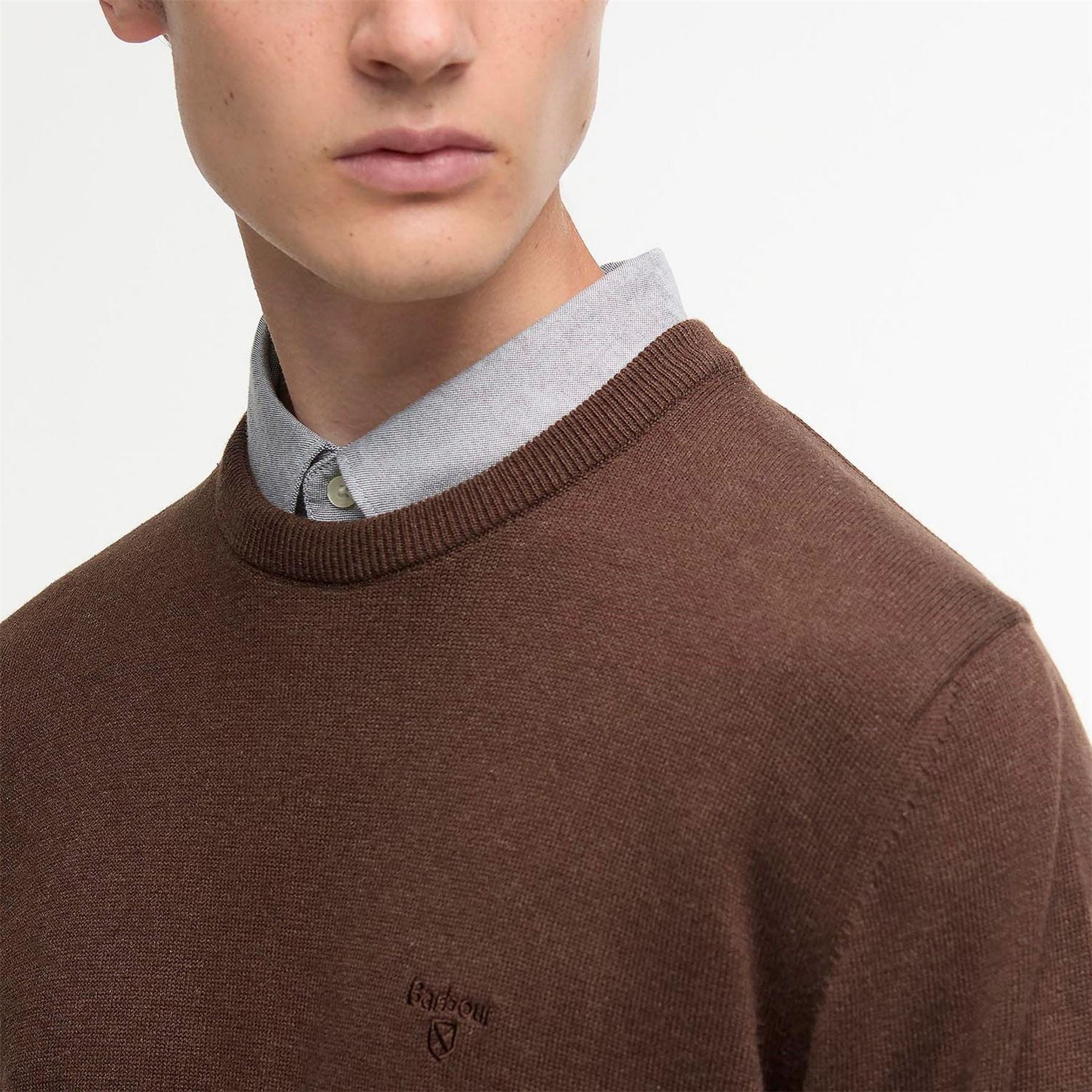 Barbour Cotton Crew Neck Jumper