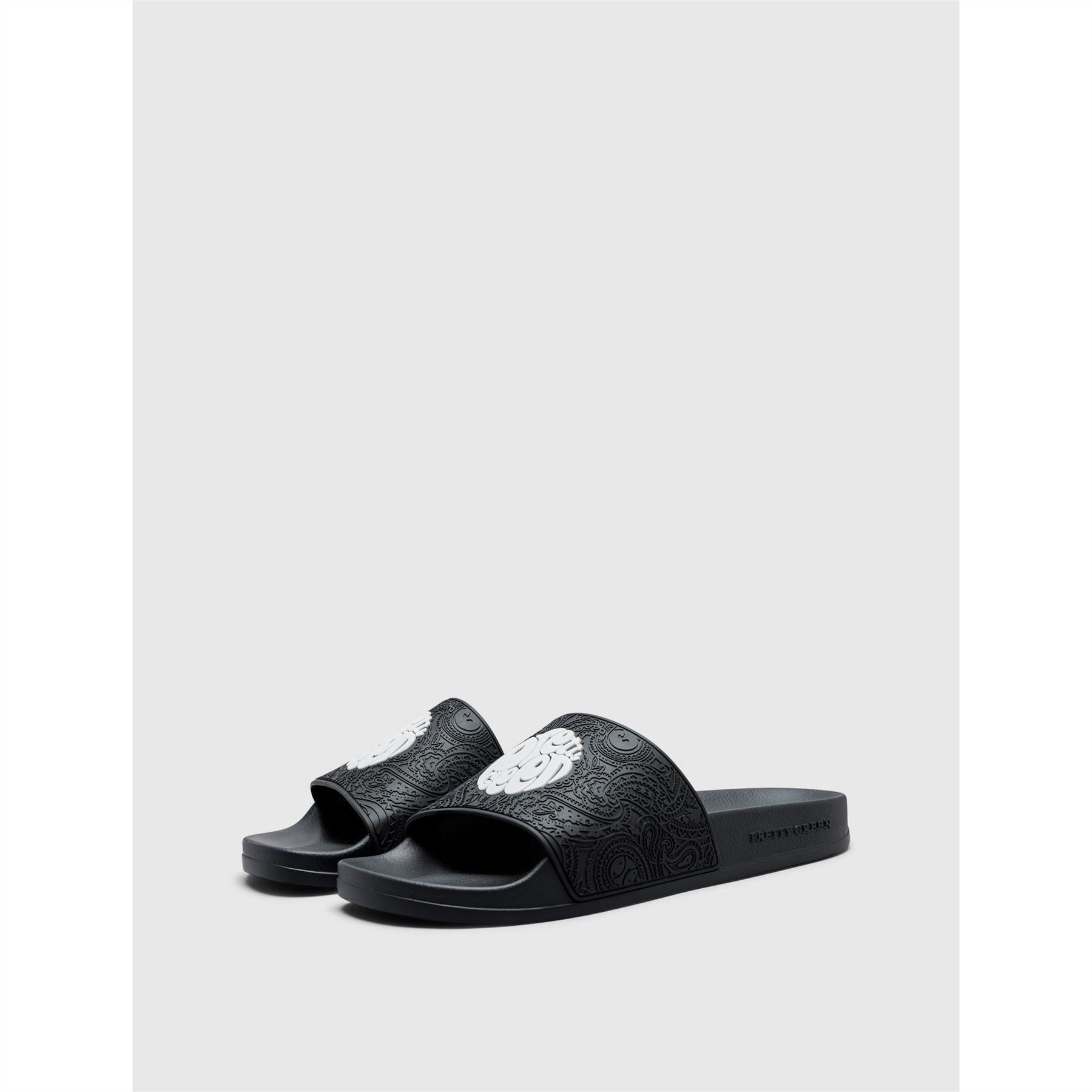 Pretty Green Okala Paisley Flat Heel Open Toe Slides