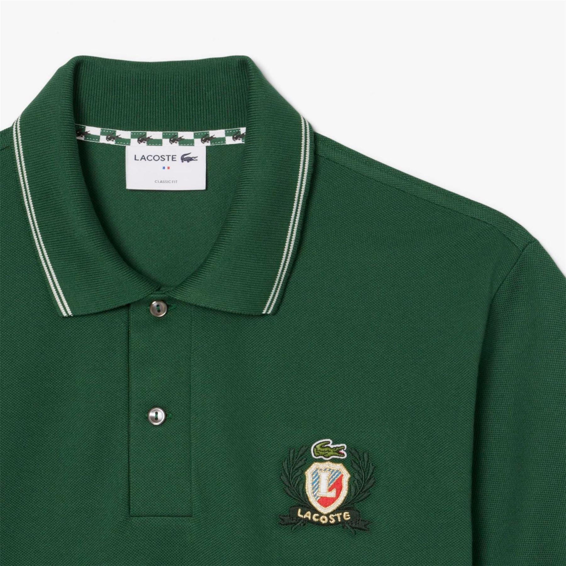 Lacoste Fit L.12.12 Embroidered Shield Polo Shirt