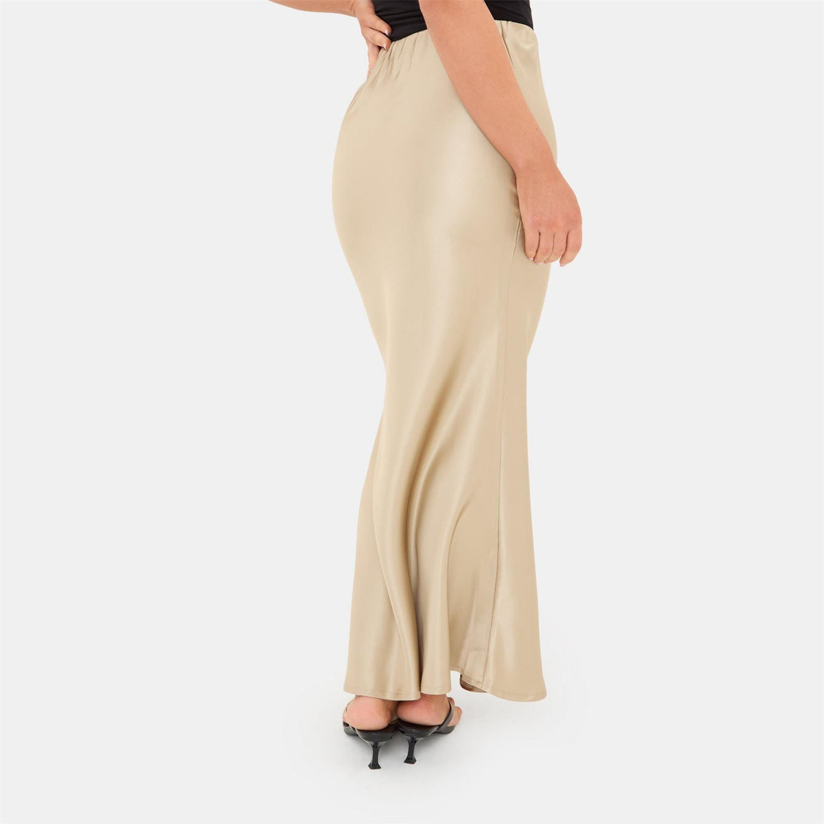 I Saw It First Bias Cut Maxi Skirt