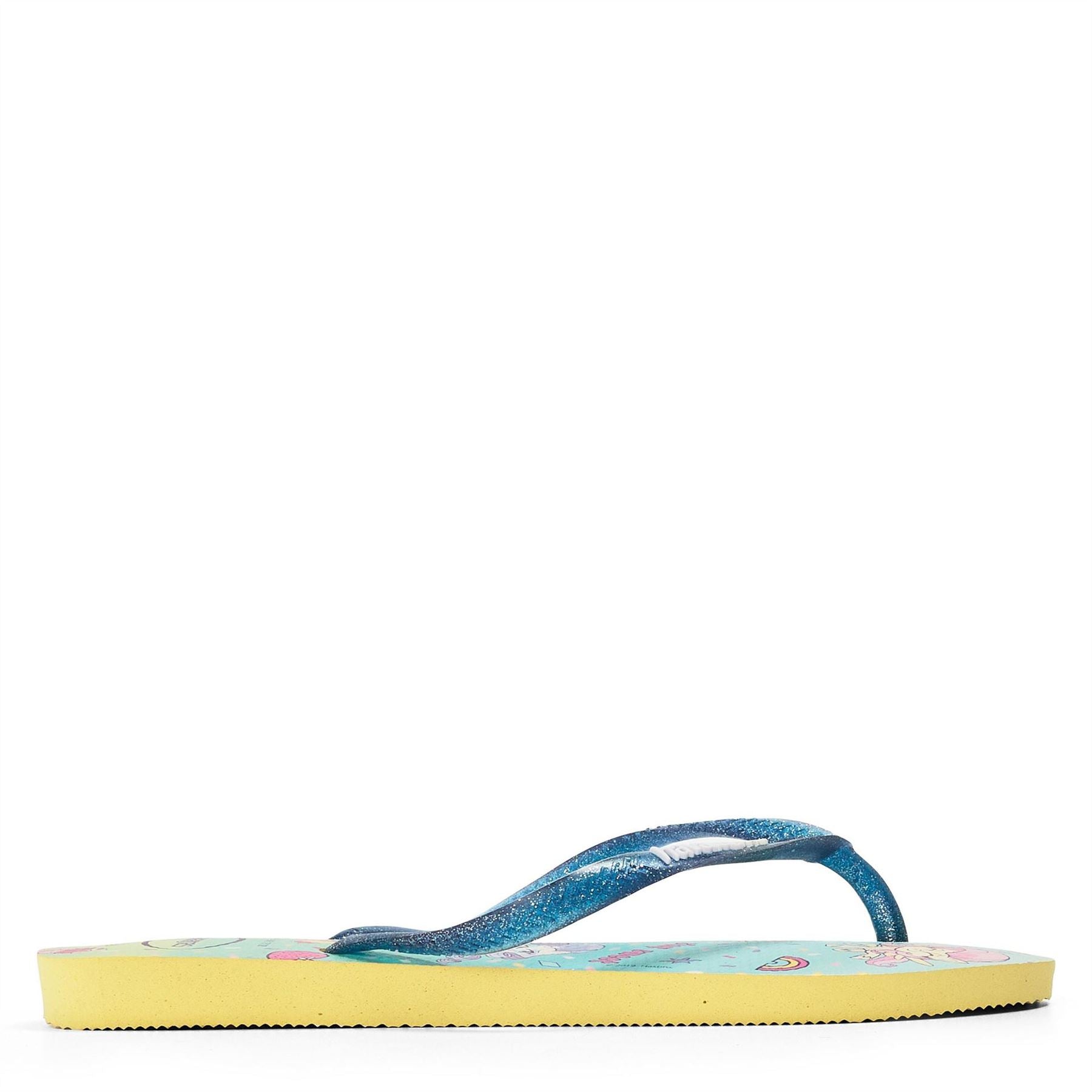 Havaianas Womens Hav. Kids Slim Pony Lemon Flip Flops