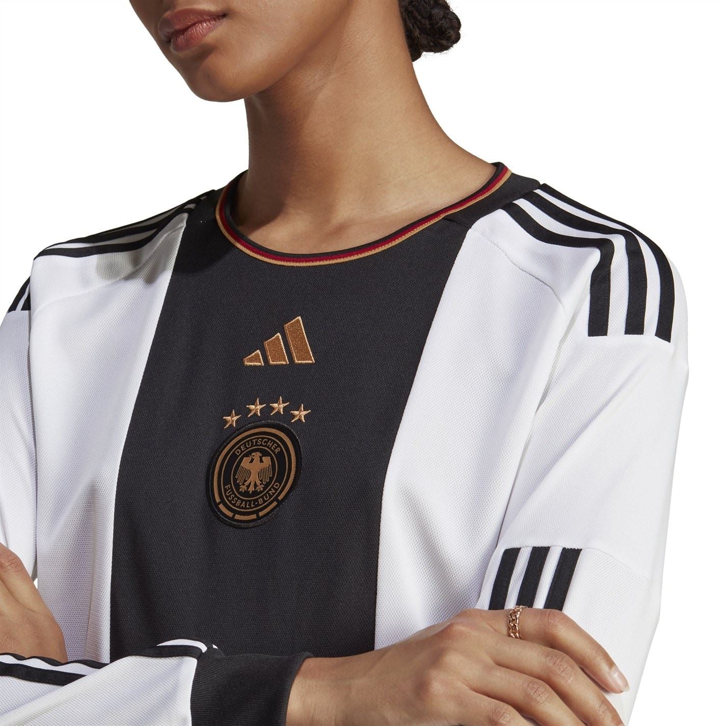 adidas Womens Germany Home Long Sleeve Shirt 2022