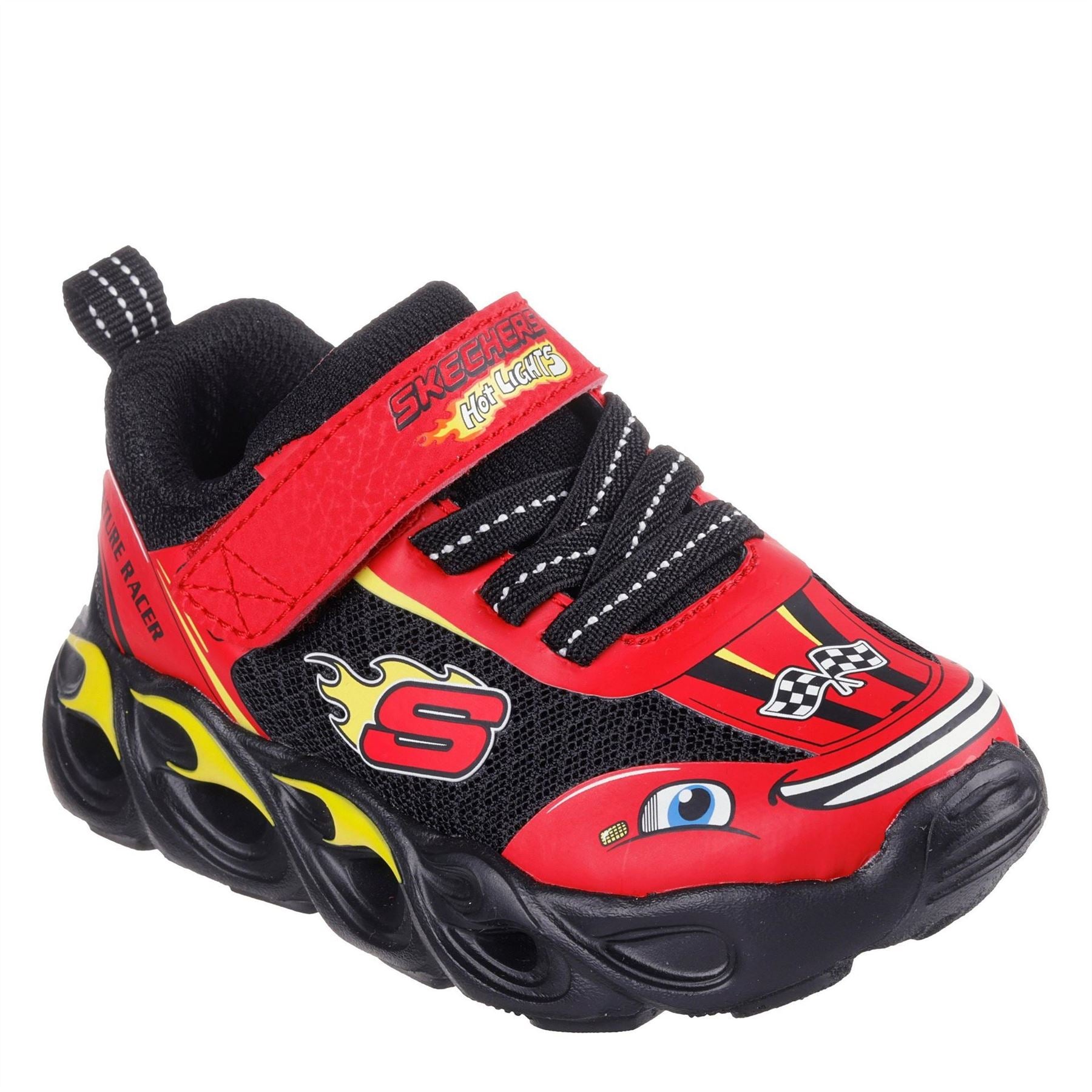 Skechers Lights Thematic Gore  And  Strap Sn Slip On Trainers Unisex Kids