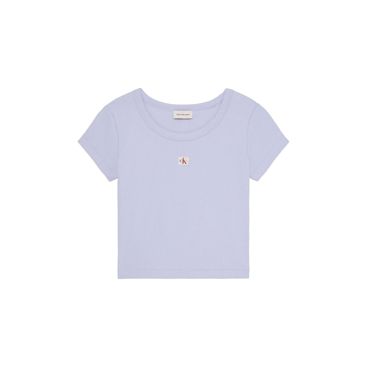 Calvin Klein Jeans Woven Ribbed Baby Tee