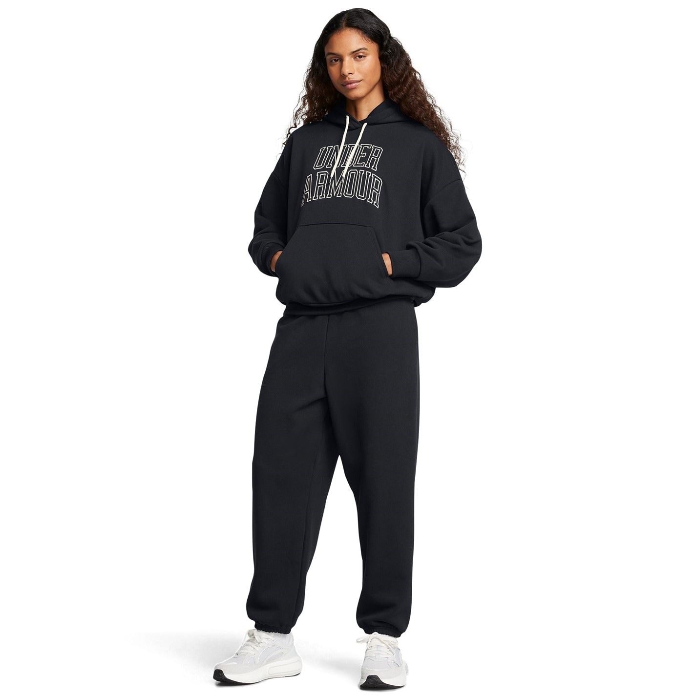 Under Armour Icon Hooded Neck Drop Shoulder Oversize Fit Top