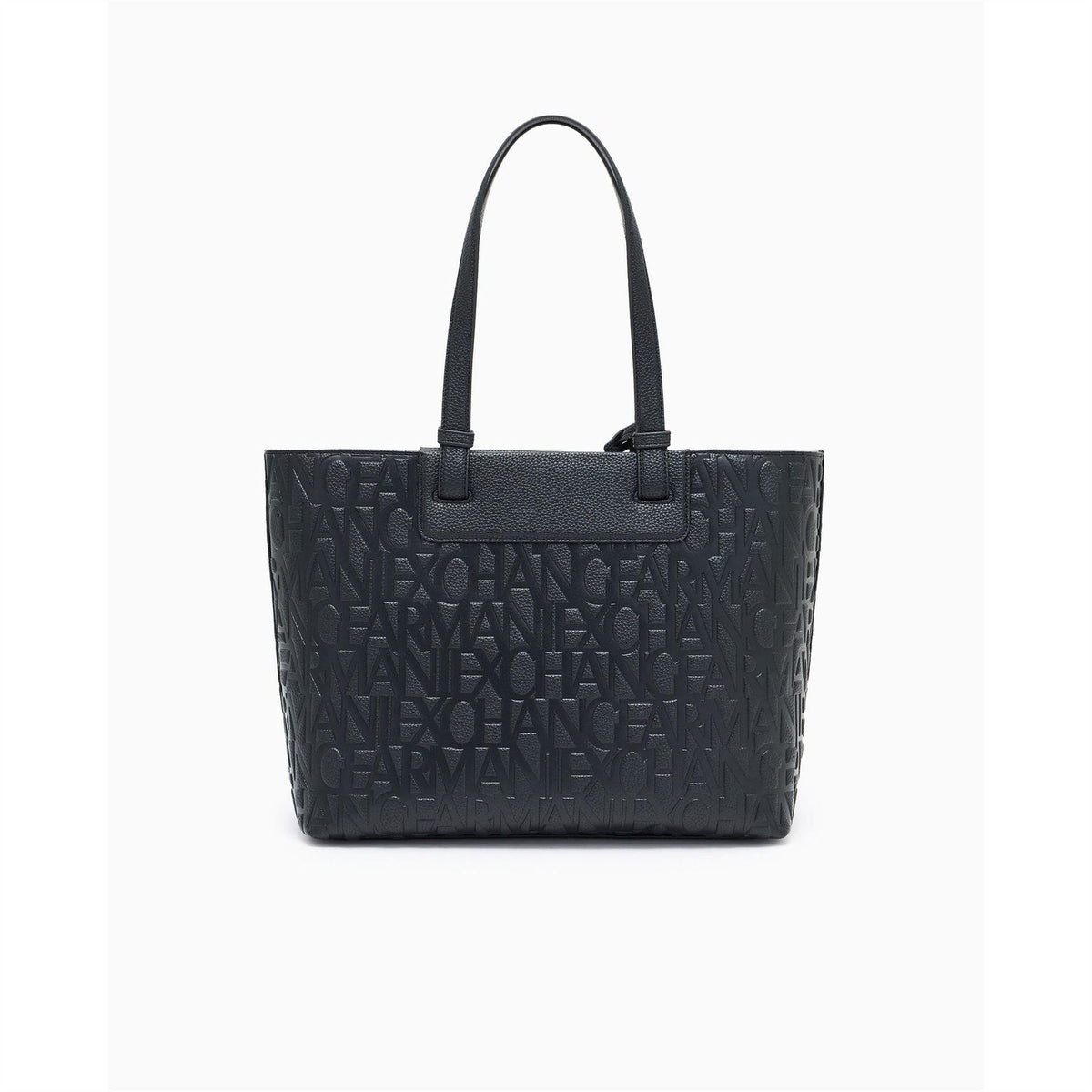 Armani Exchange Tote Bag with All-Over Logo and Key Ring