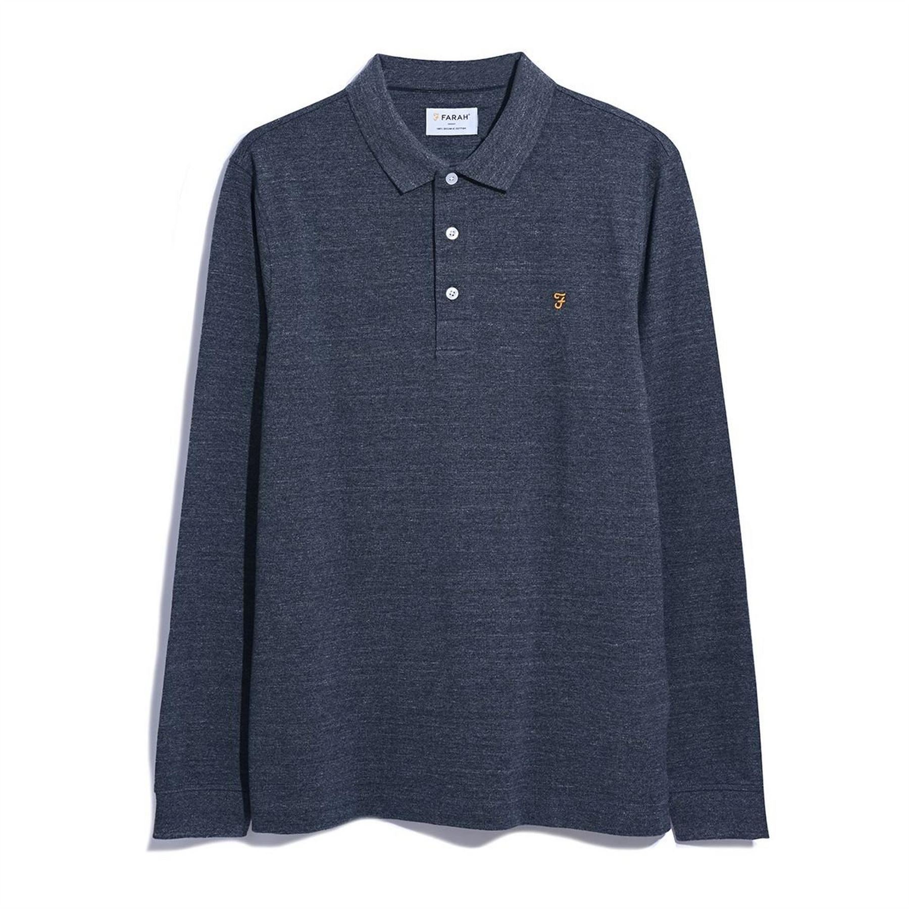 Farah Long Sleeve Regular Fit Polo Shirt