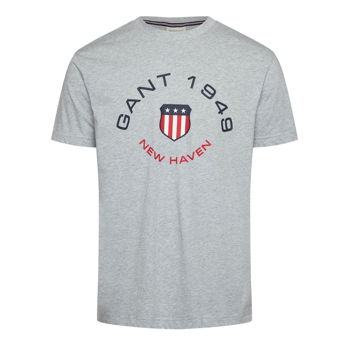 Gant Text Graphic Crew Neck Short Sleeve Jersey T-Shirt