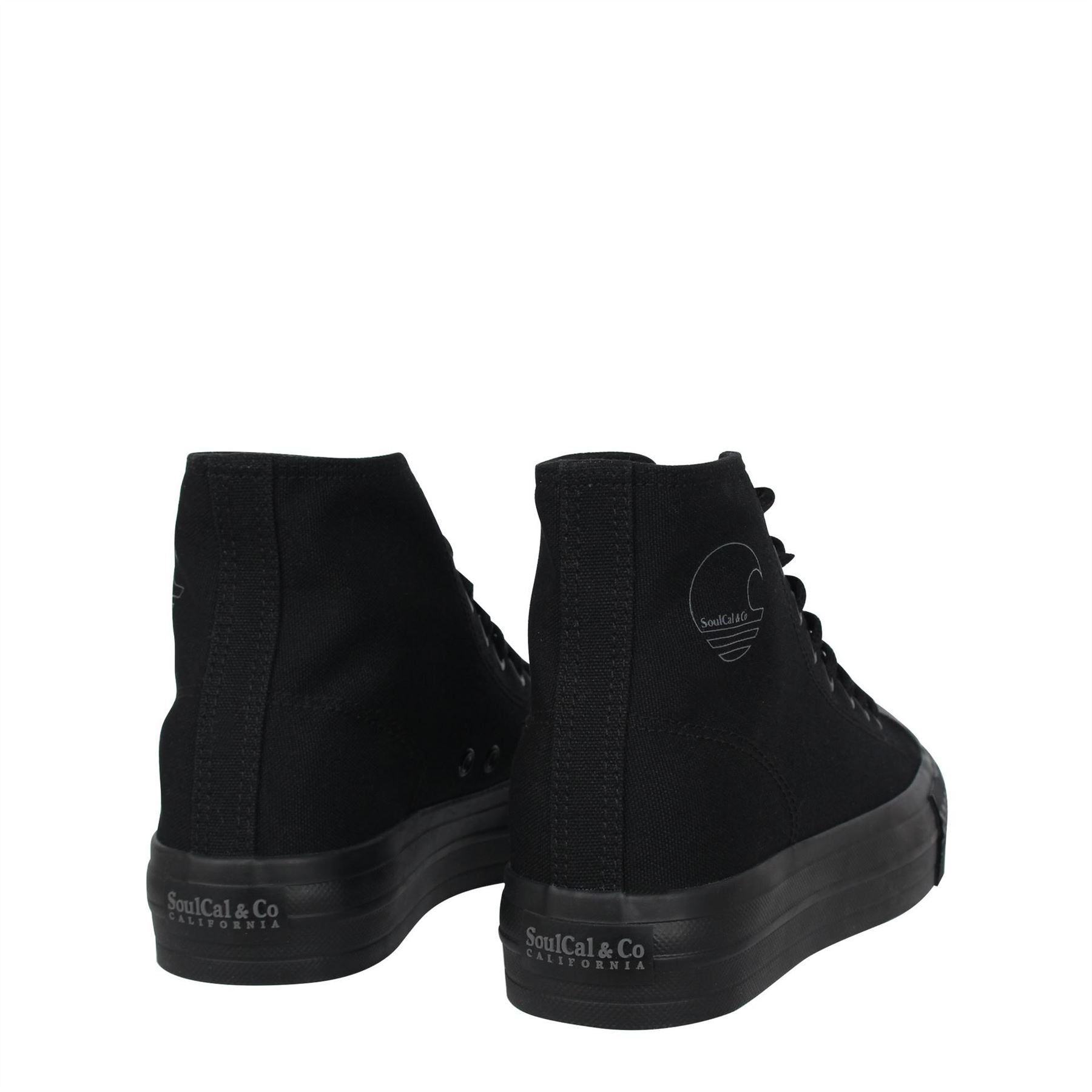 SoulCal Womens Canvasas High Top Platform Trainers