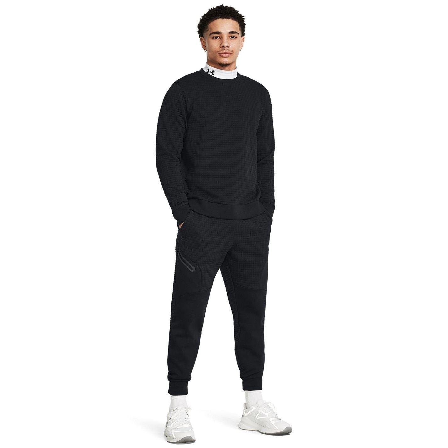 Under Armour Unstoppable Crew Neck Ribbed Collar Long Sleeve Sweater