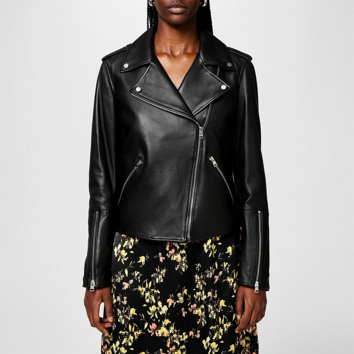 Hugo Short Moto Regular Fit Jacket