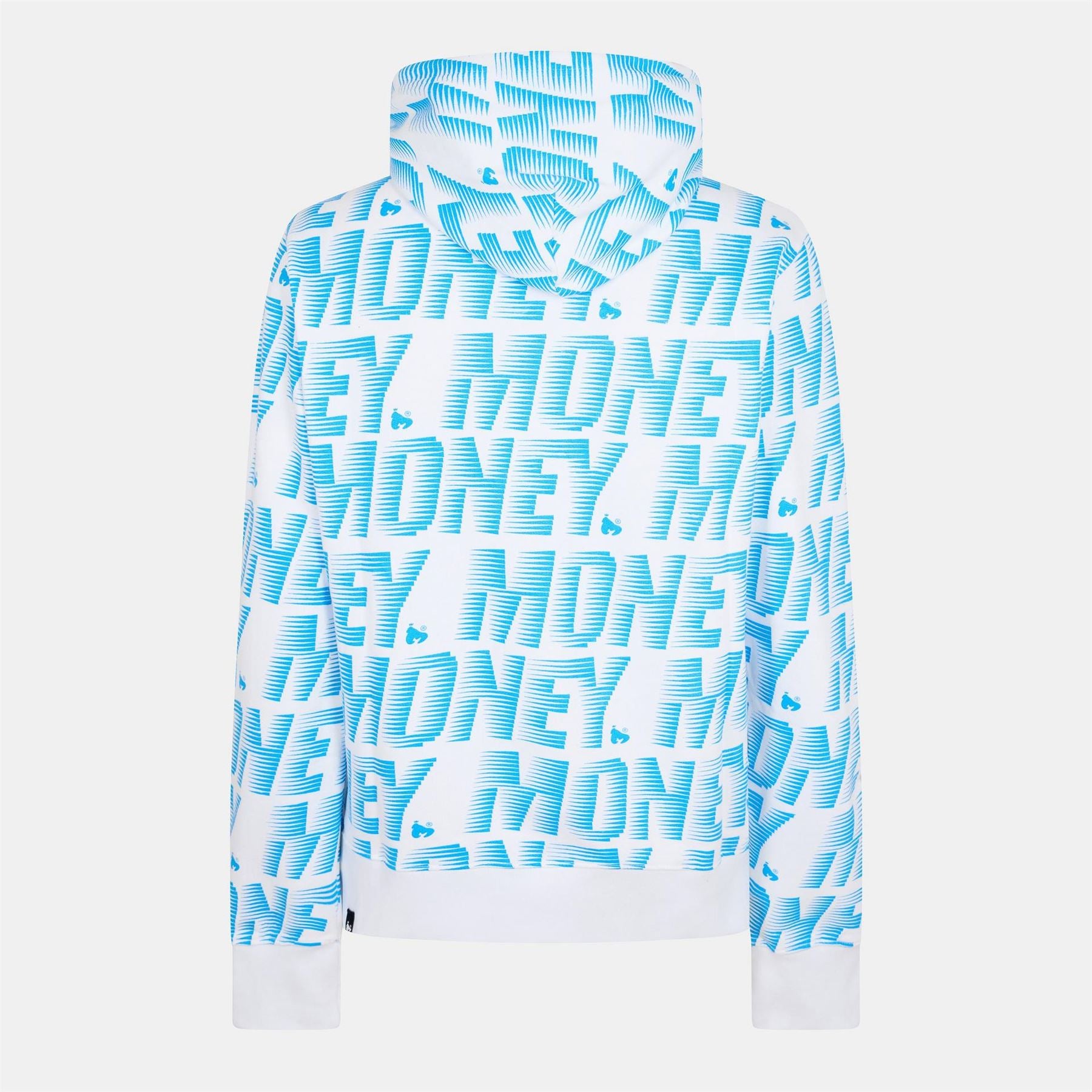 Money Zoom Lettering Hooded Neck Sweatshirt