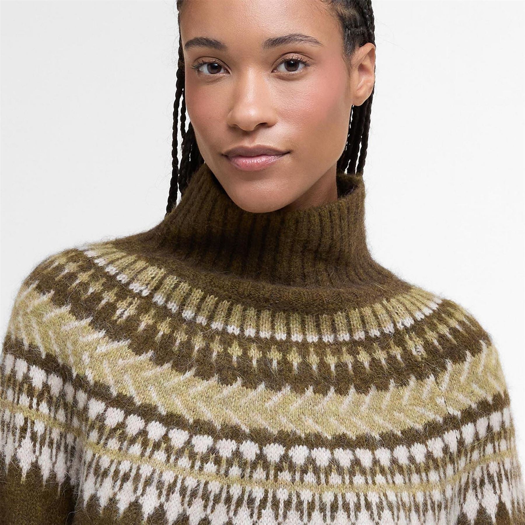 Barbour Fair Isle Roll Neck Jumper