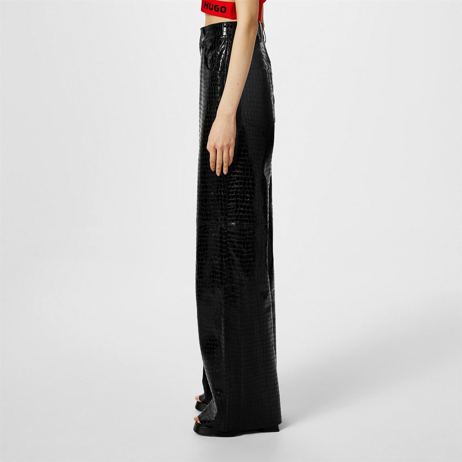 Hugo Hugara Leather Trousers