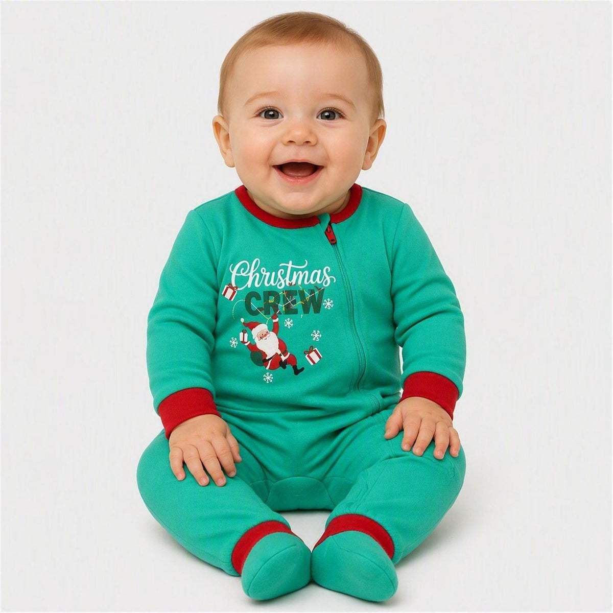 The Spirit Of Christmas Fairisle Xmas Family Cotton Sleepsuit