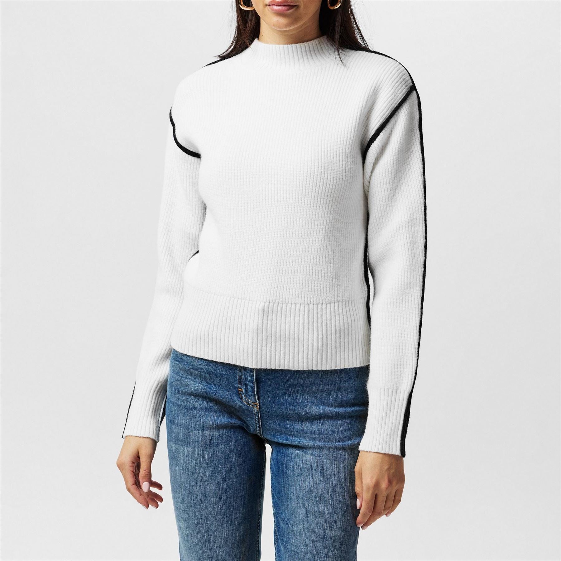 French Connection Mock Neck Relaxed Fit Sweater