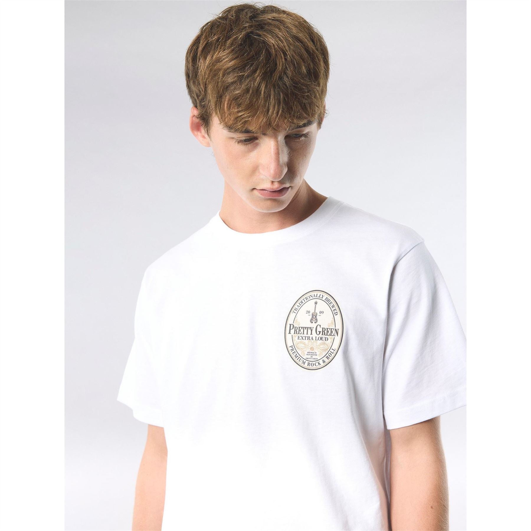Pretty Green Crew Neck Short Sleeve Regular Fit T-Shirt