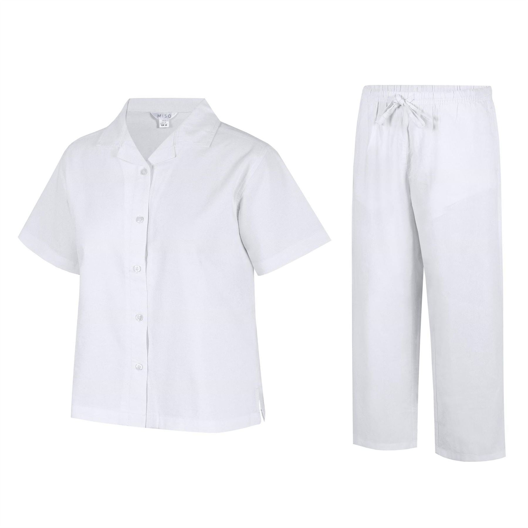 Miso Collared Neck Short Sleeve Shirt Casual Set