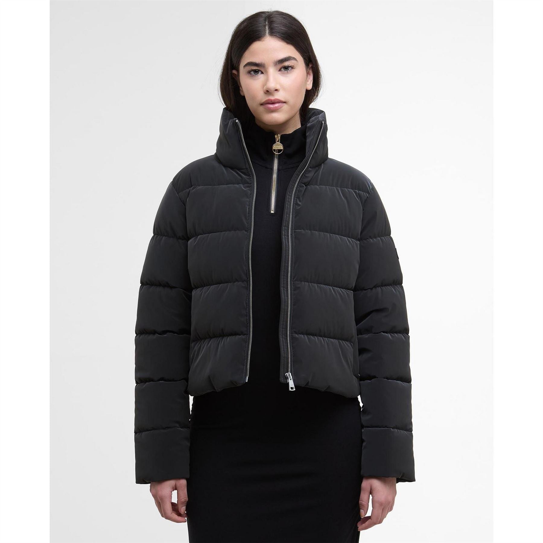 Barbour International Velvet Puffer Jacket