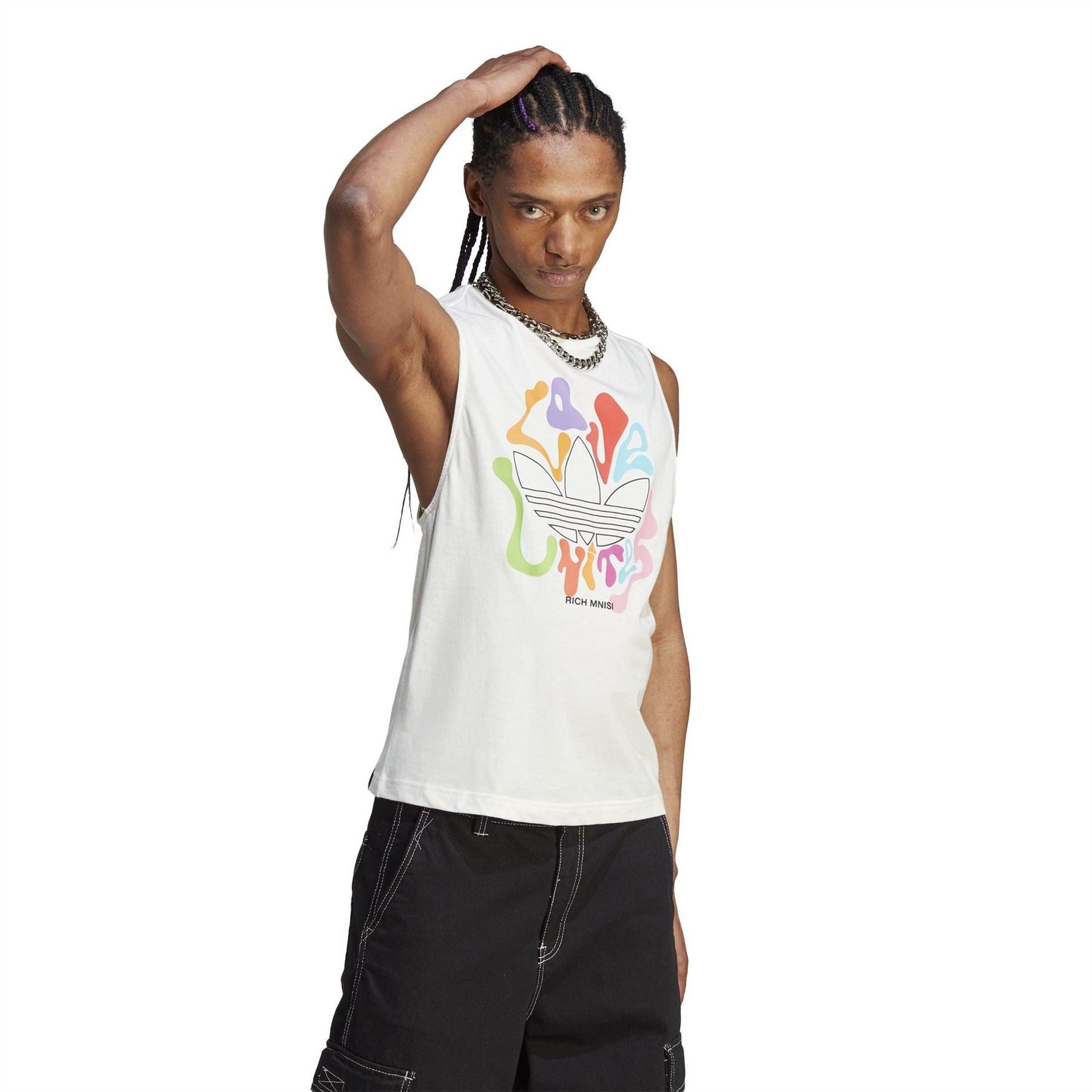 adidas Originals Pride Regular Fit Crew Neck Tank