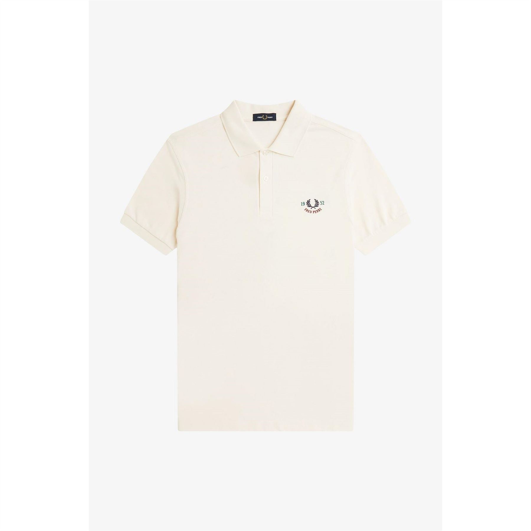 Fred Perry Club Back Print Short Sleeve Polo Shirt