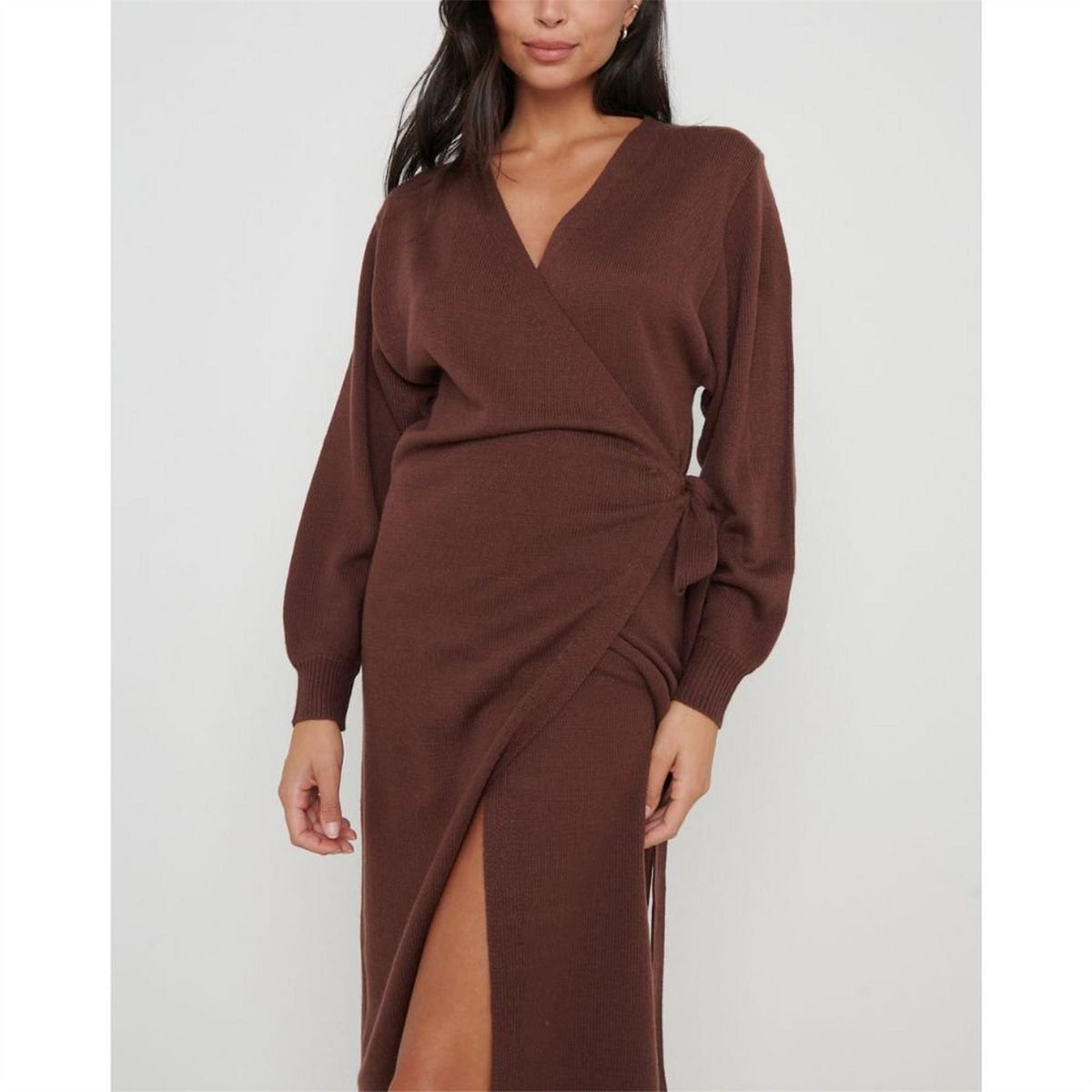 Pretty Lavish Wrap Midi Dress