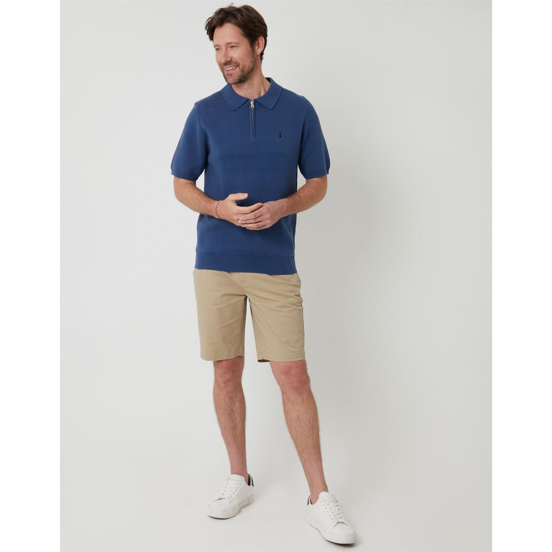 Saltwell Zip Neck Regular Fit Polo Shirt