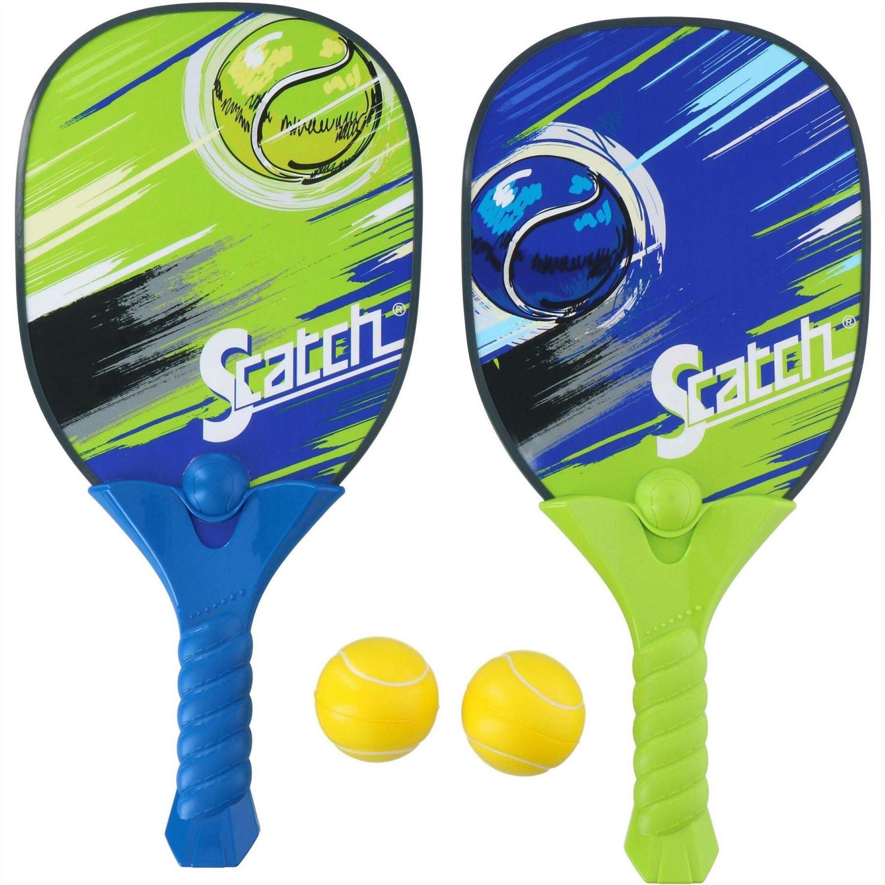 Scatch Paddleball Game With Rackets And Balls