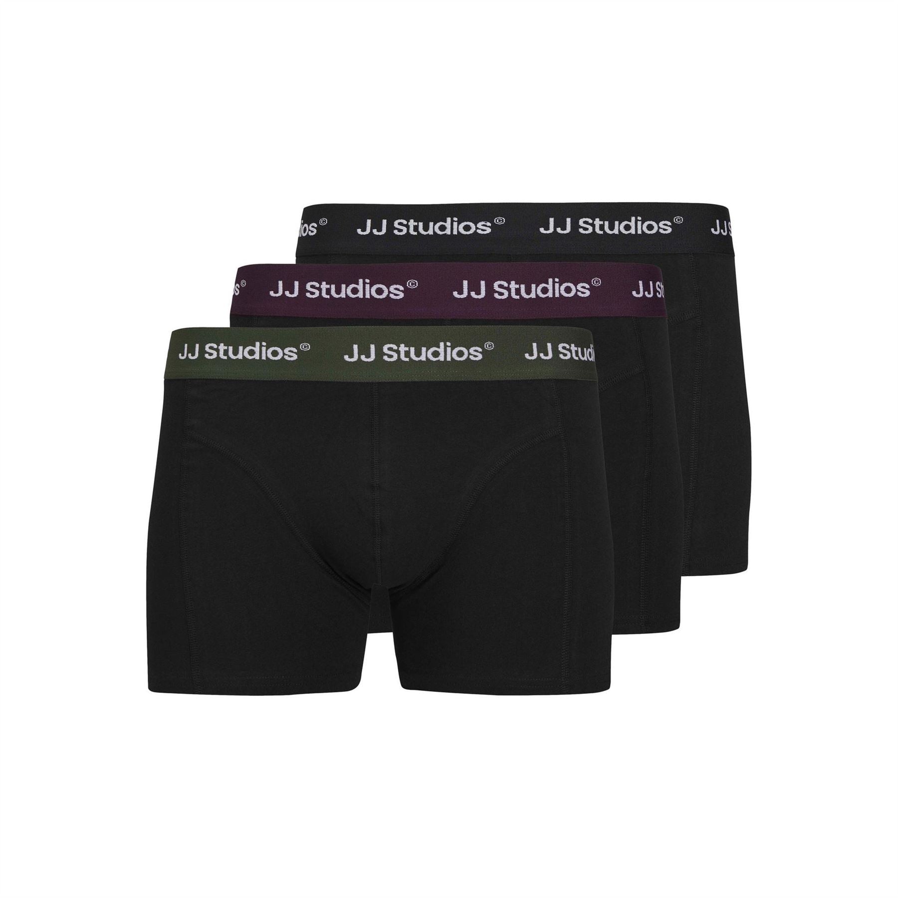 Jack and Jones Solid 3 Pack Boxers