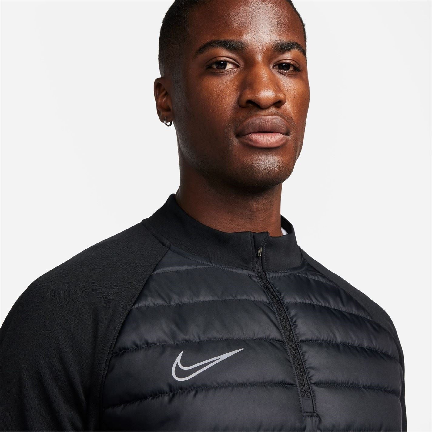 Nike Zip Neck Raglan Sleeve Drill Top