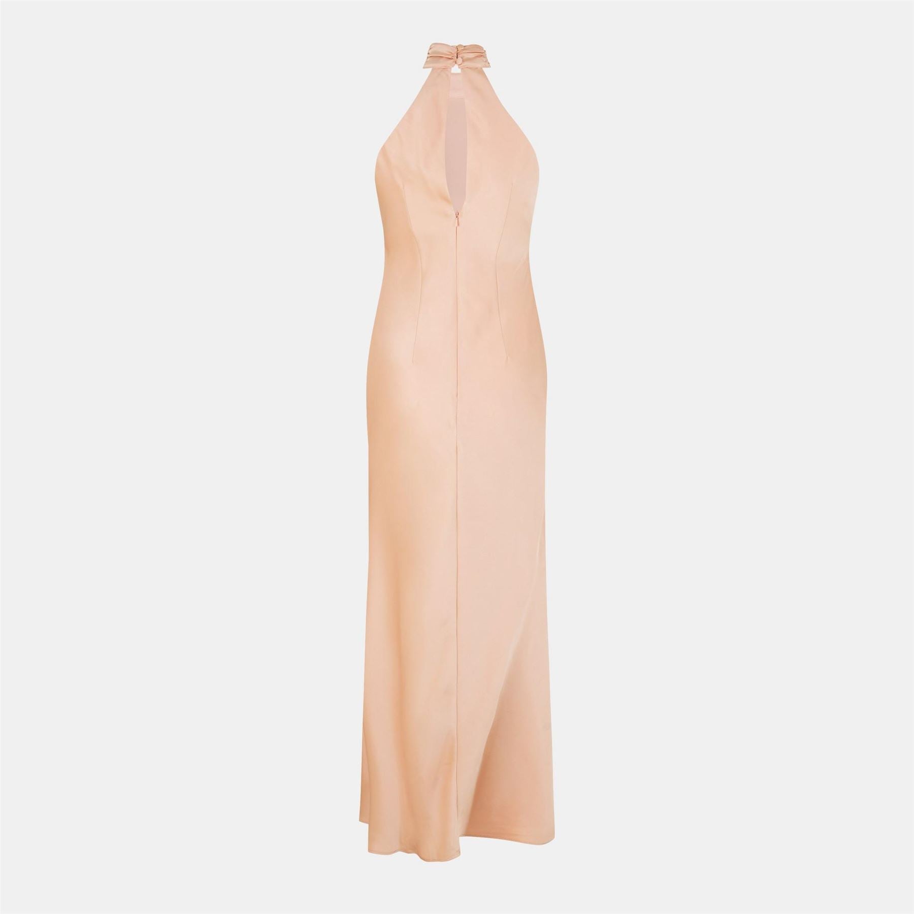 Jarlo Lia Halter Neck Maxi Slip Dress