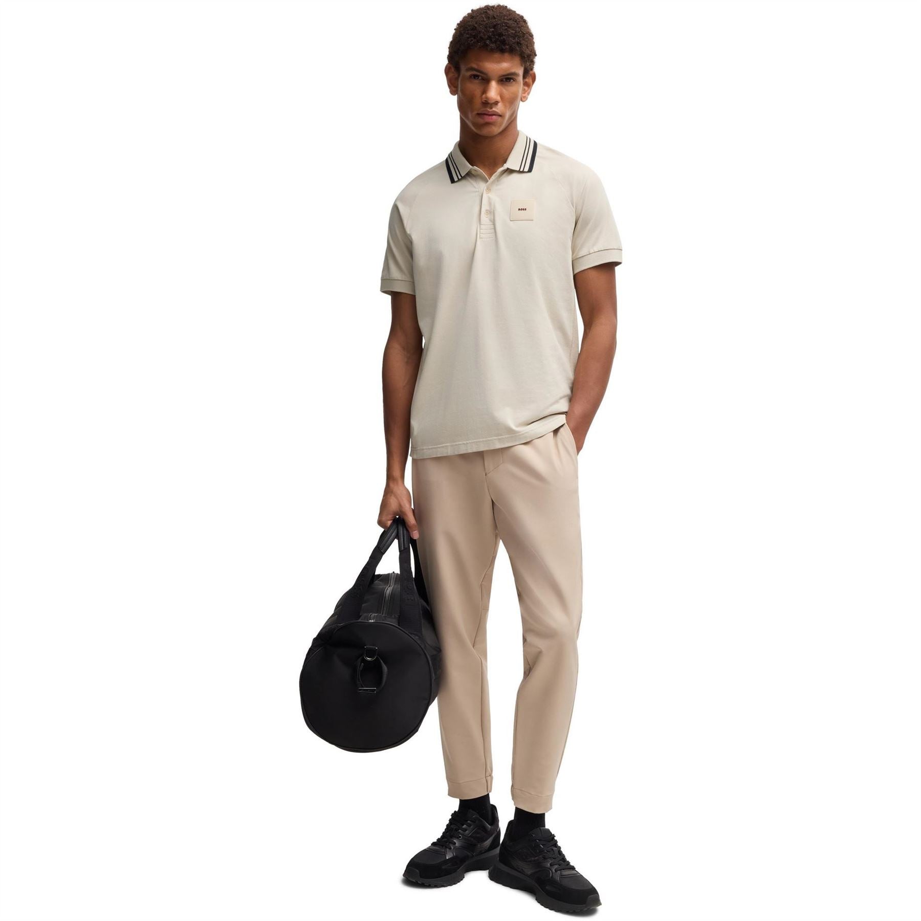 Boss Hbg Paddy Rib Polo Shirt, Sporty Sophistication