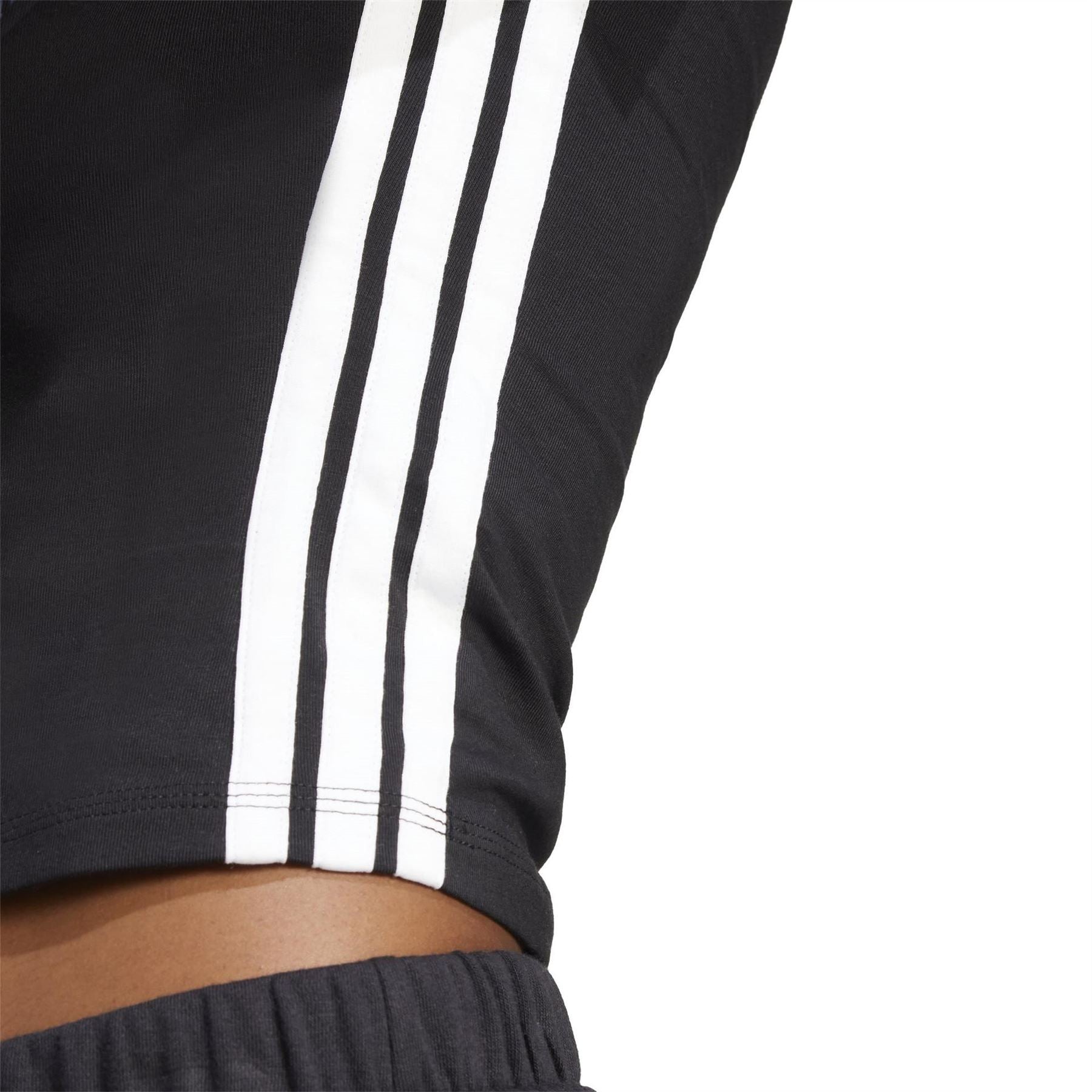 adidas Womens Essentials 3 Stripes Slim Baby T-Shirt