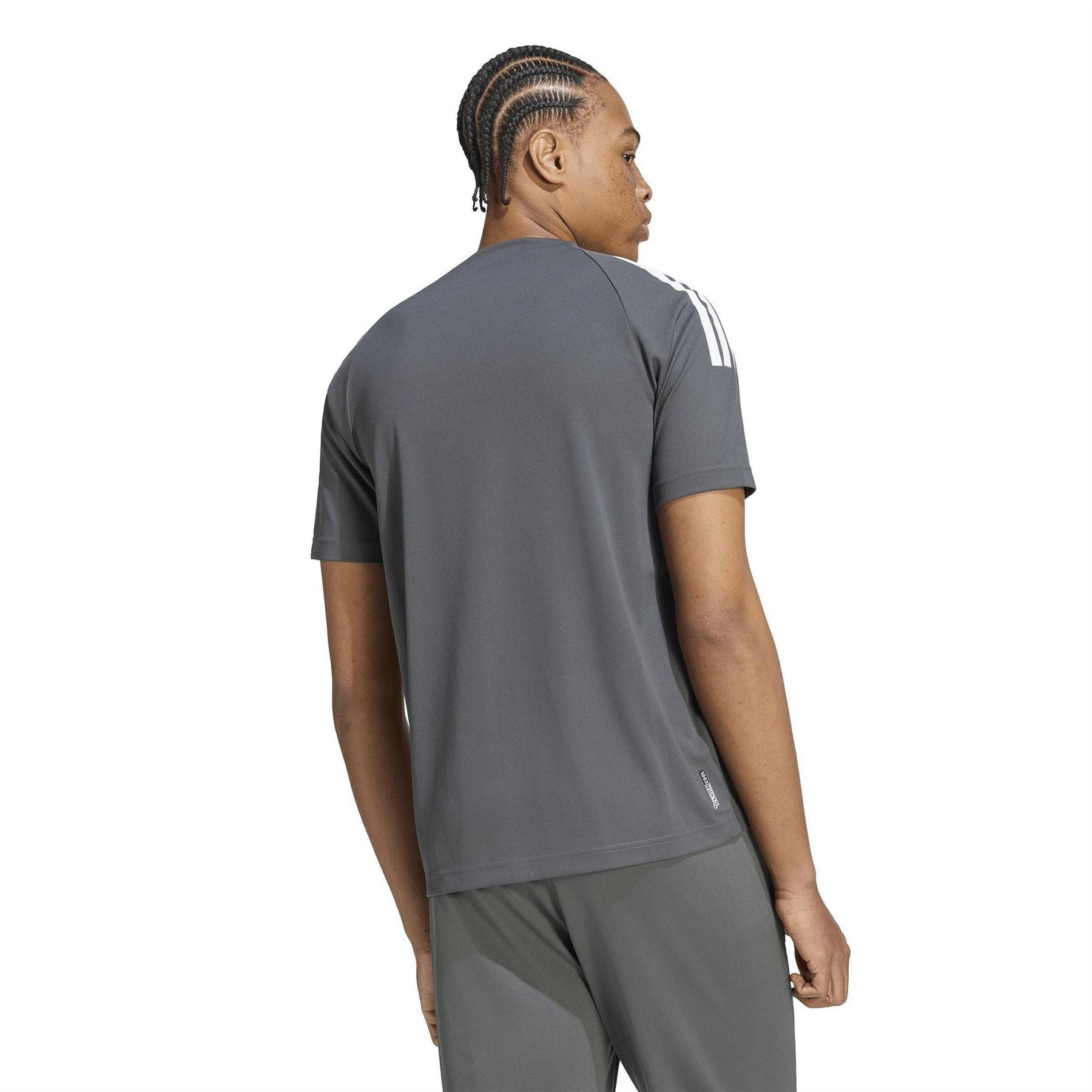 adidas Mens Classic 3 Stripe Sereno T-Shirt