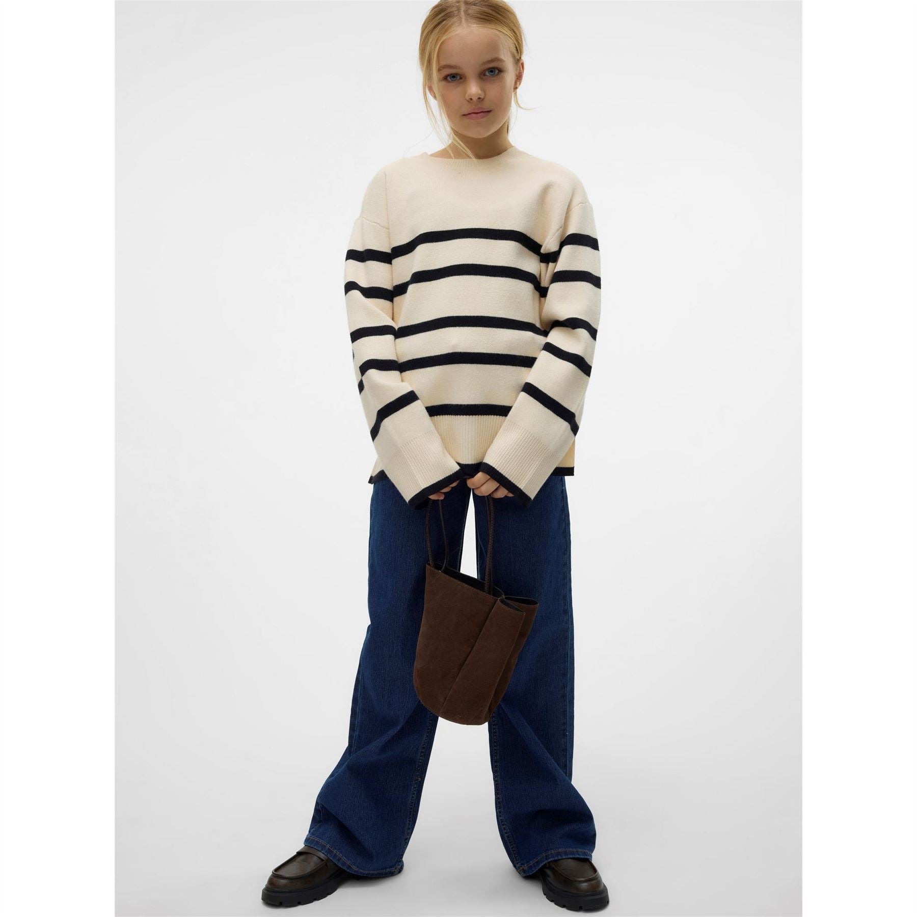 Vero Moda Girl Mo Saba Relaxed Fit Long Sleeve Sweater