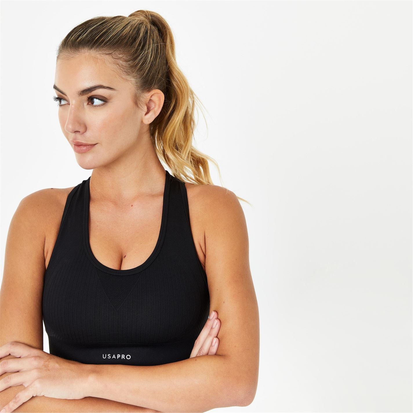 USA Pro Core Seamless Crop Sports Bra