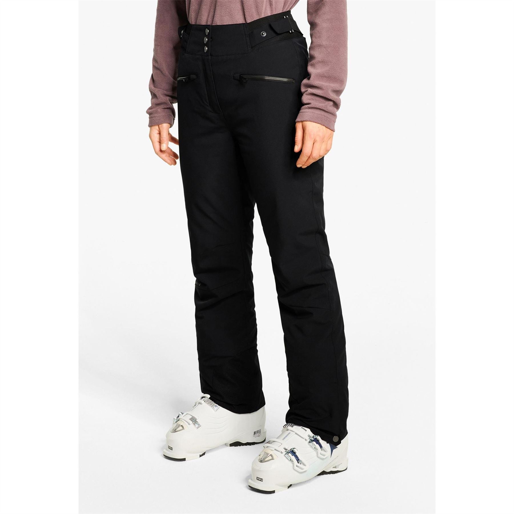 Ziener Tilla Solid Patterned Ski Salopette Pants