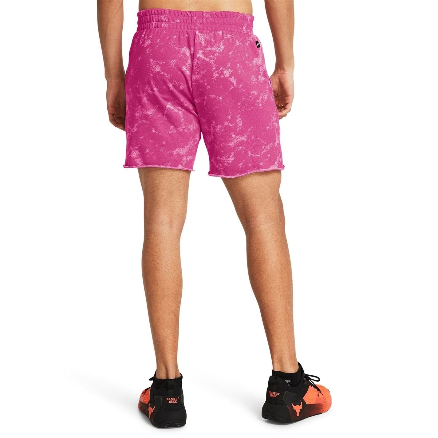 Under Armour Project Rock Marble Patterned Bermuda Shorts