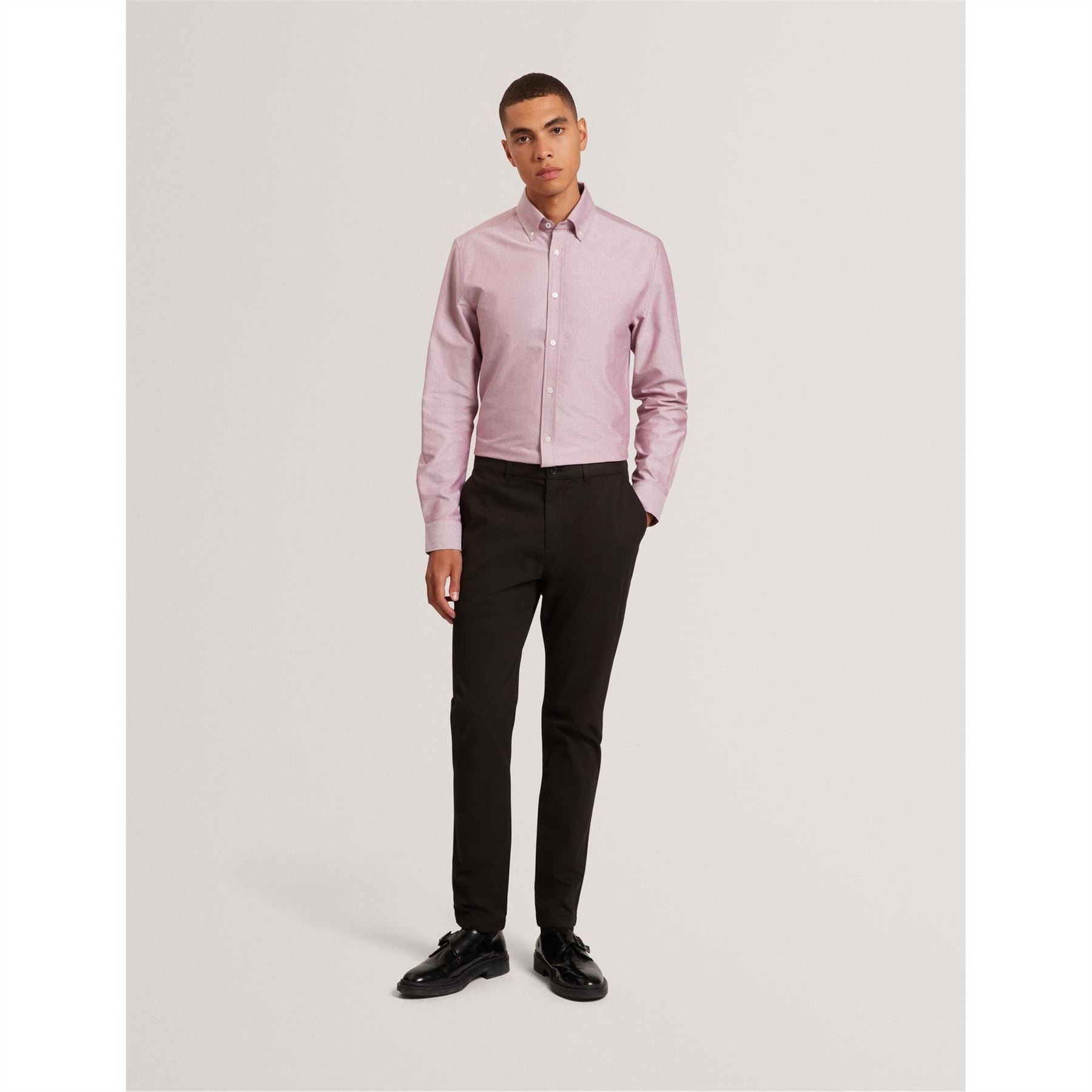 Ted Baker Long Sleeve Button Down Collar Oxford Shirt
